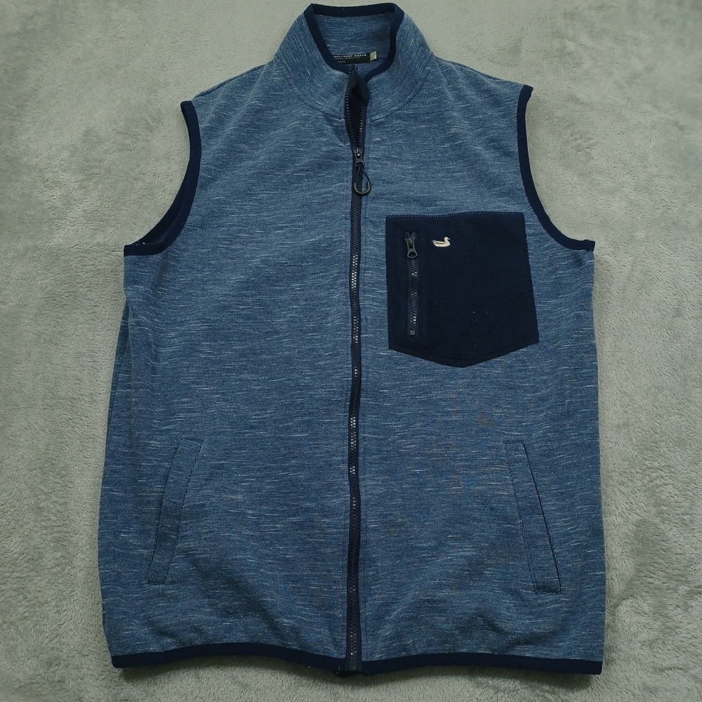 Southern Marsh Sweater Mens Medium Blue Vest Full‎ Zip Pockets Outdoor